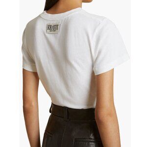 KHAITE Emmylou White Cotton T-Shirt